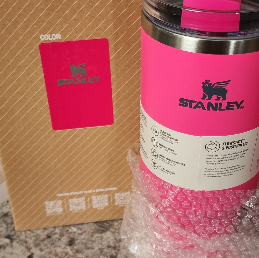 Stanley Pink Insulated Drink Tumbler